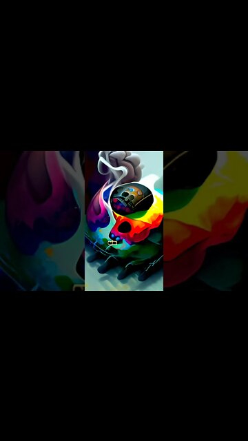 Colorful Skull #digitalart #aiart #abstract #inspiration #art #creative #artwork #discodiffusion #ai