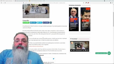 Jornalistas da Folha, Globo e Estadão fazem greve por reajuste de salários — PETER TURGUNIEV
