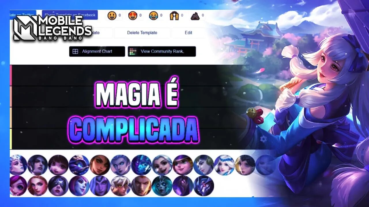 TIER LIST DOS MAGOS MAIS DIFÍCEIS DE JOGAR | Mobile Legends