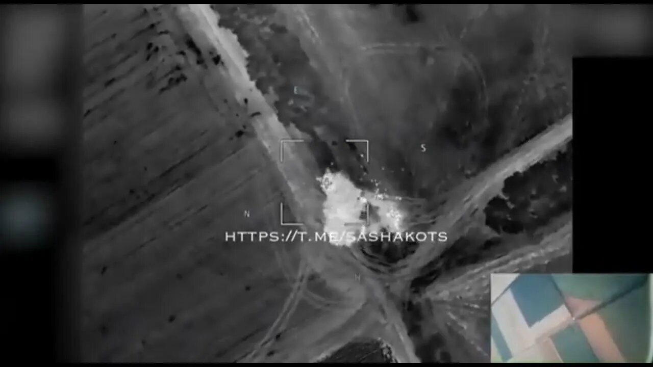 Russian drone strike On Ukrainian soldiers.