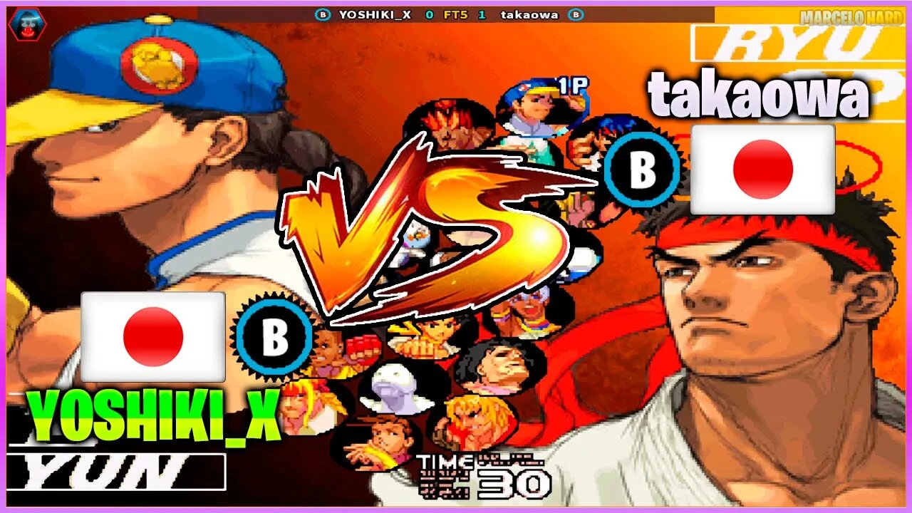 Street Fighter III: 3rd Strike (YOSHIKI_X Vs. takaowa) [Japan Vs. Japan]