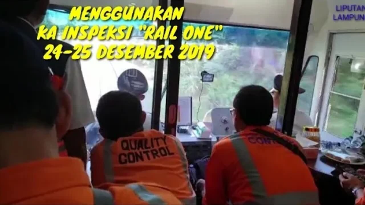 #divreIV #kai KAI DIVRE IV CEK LINTAS TANJUNGKARANG - TANJUNGRAMBANG DENGAN KERETA INSPEKSI RAIL ONE
