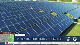 Potential for higher solar fees
