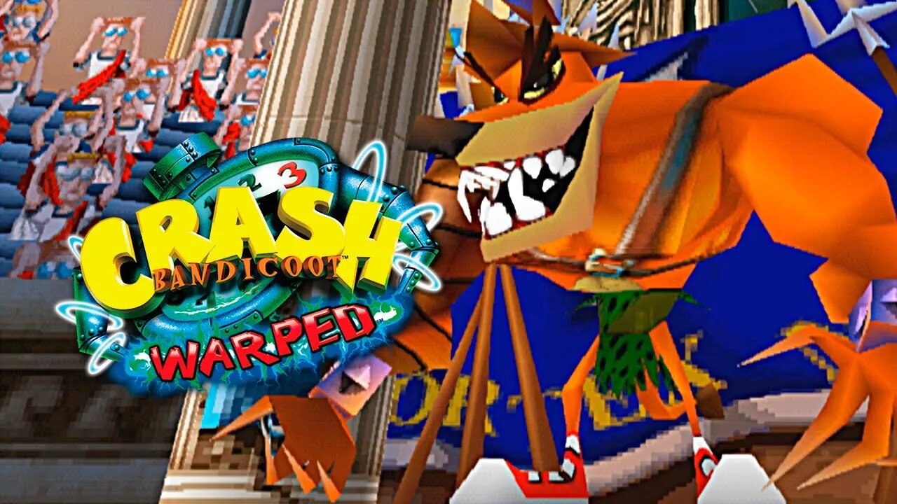 CRASH BANDICOOT 3 WARPED (PS1) #3 - Gameplay Crash Bandicoot vs. Tiny Tiger! (Dublado em PT-BR)