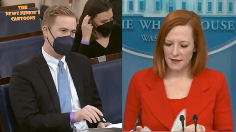 Doocy: "Is that a threat appropriate measures?" Psaki: "The aggressor here is Russia."