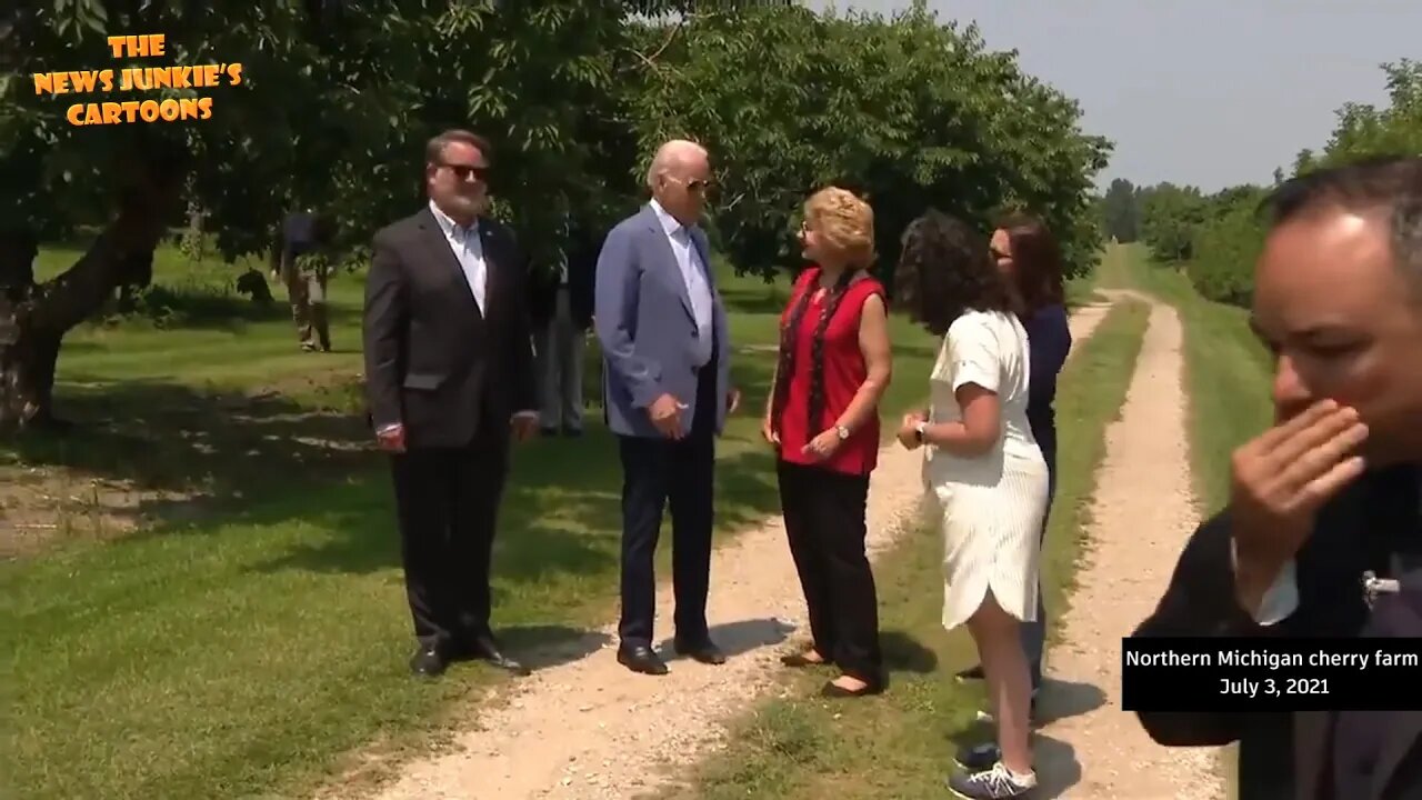 Biden cuts meeting short: "I don't want to get in trouble."