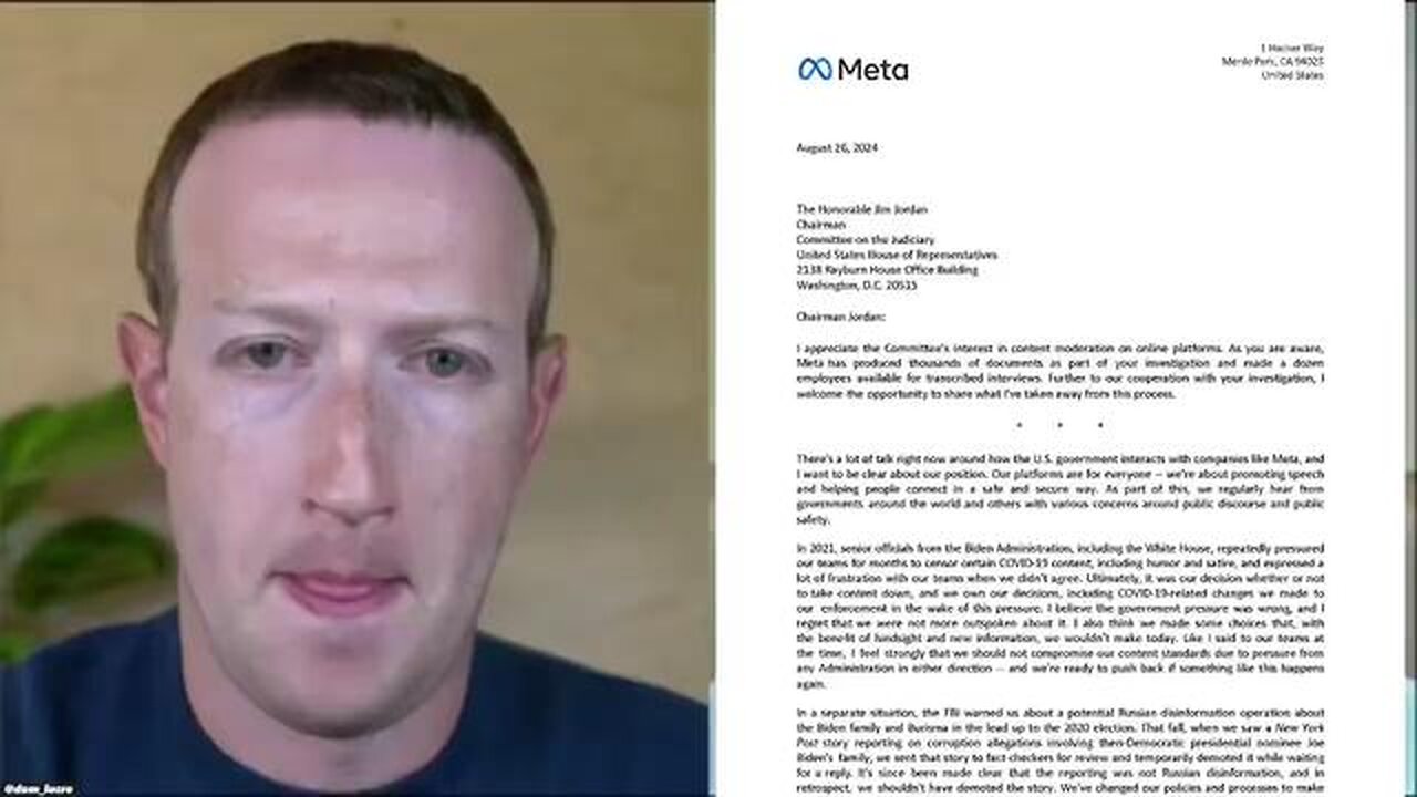 Zuckerberg admits Biden admin pressured Facebook to censor COVID content