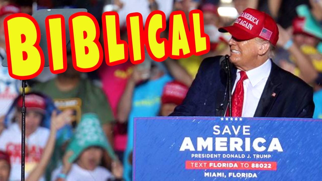 BIBLICAL: Heaven literally rains down upon Miami Trump during Powerful closing remarks