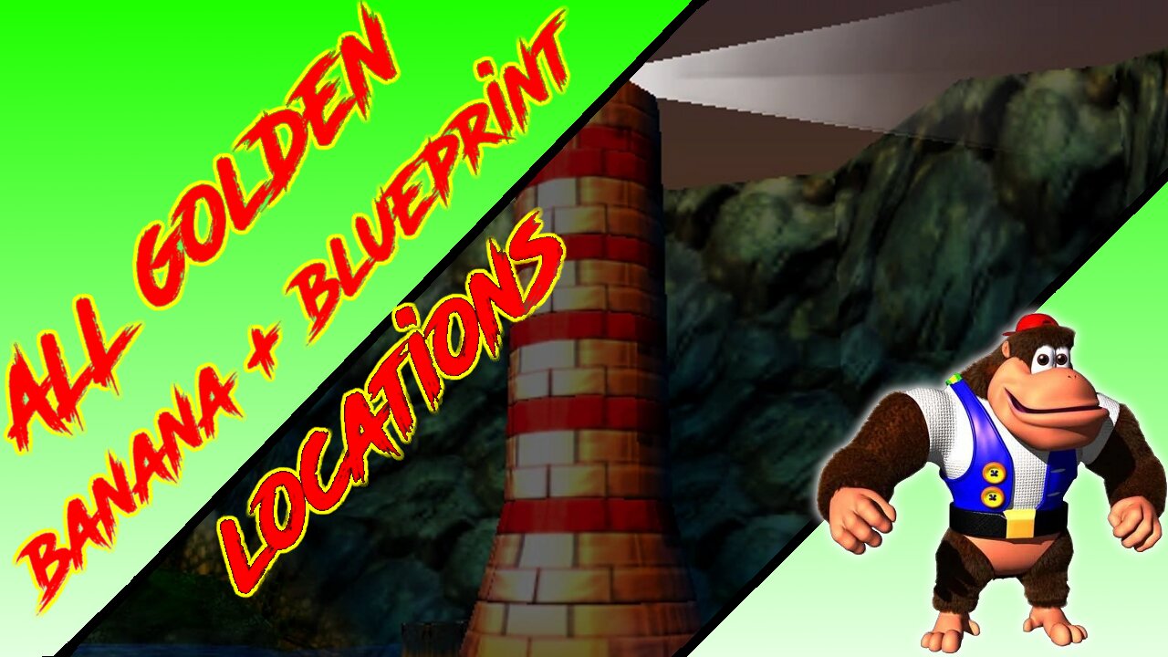 Donkey Kong 64 - Gloomy Galleon - Chunky Kong Golden Banana + Blueprint (Kasplat) Locations