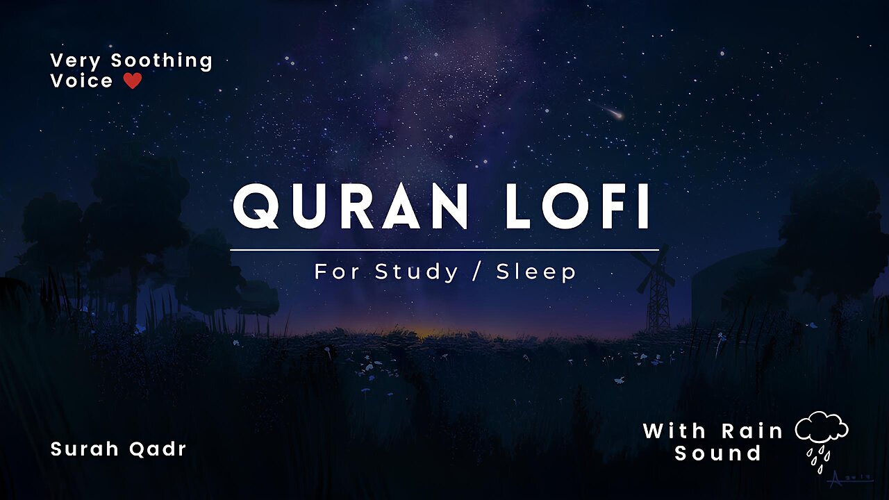 Surah Qadr: Relax with Quran Rain/Wind 🌧️📖