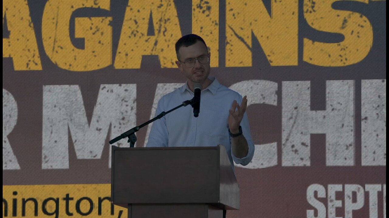 Julian Assange’s Brother Speaks at ‘Rage Against the War Machine’ Rally in DC