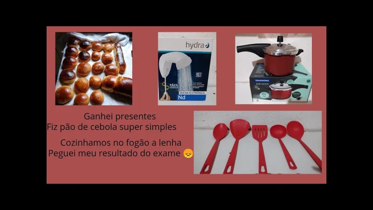 Peguei o resultado do exame do C.V.D+ Presentes+Pão de cebola+Vlog de rotina