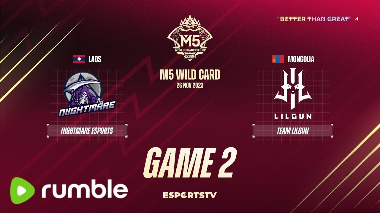 M5 Wild Card Day 4 | TEAM LILGUN VS NIIGHTMARE ESPORTS | GAME 2 |Mobile Legend Championship 2023