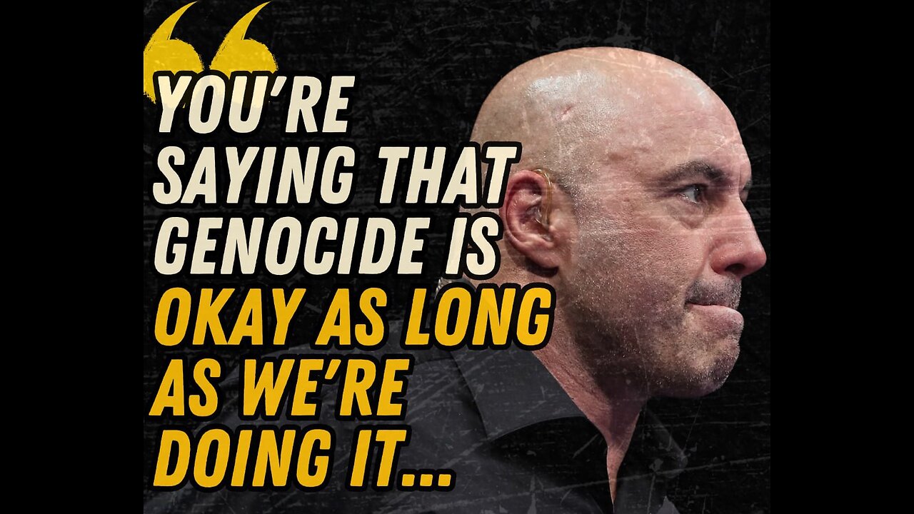 Joe Rogan Uses The Word Genocide Something The Entire Dem Establishment Won't Ever Do