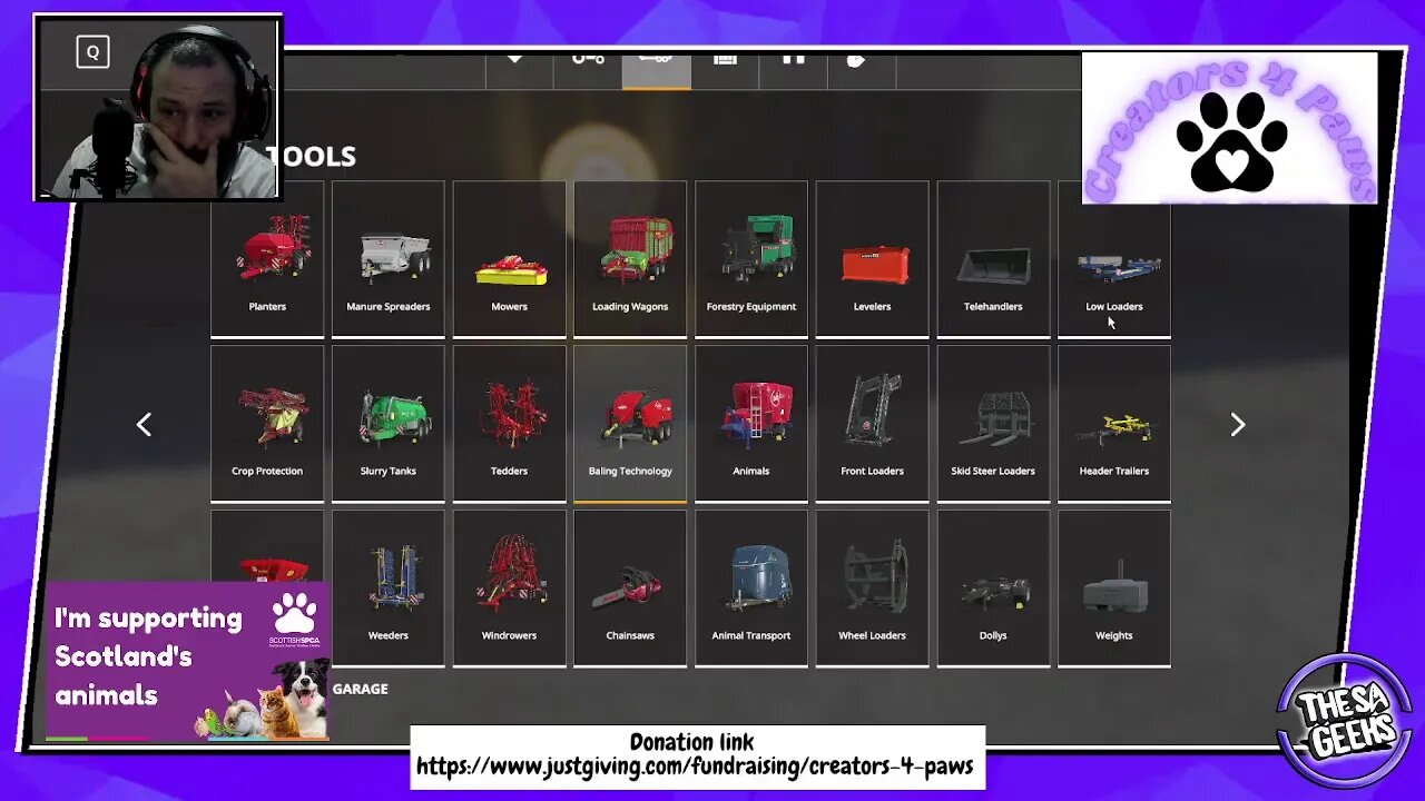 Farming Simulator 2019 Creators For Paws Charity Stream