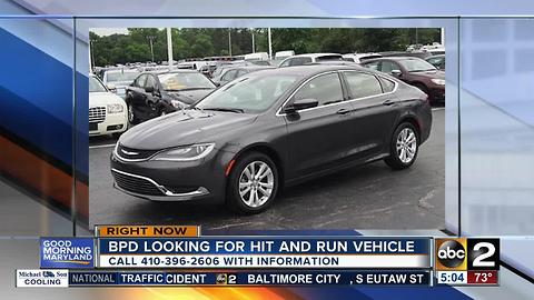 BPD searching for car involved in hit-and-run