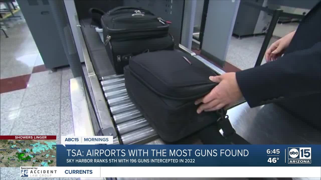 Sky Harbor among airports with the most guns intercepted by TSA