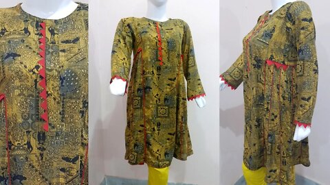 Side Panel Kurti Cutting