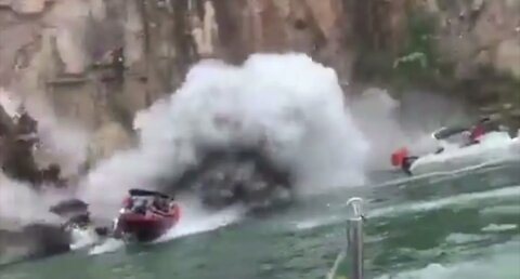 Wall of rock falls on boaters on Brazilian lake, killing 6 BRASILIA, Brazil