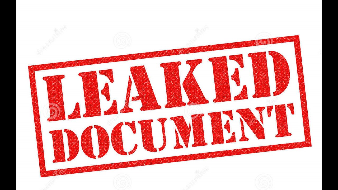 DHS leaked documents.