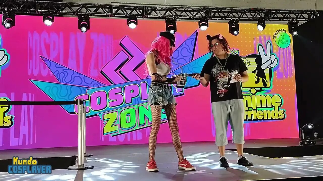 Apresentação Cosplay Livre de Poison do jogo Final Fight no Anime Friends 2022