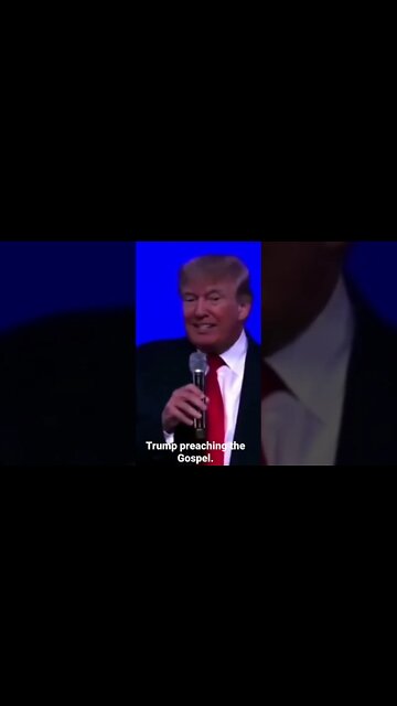 President Trump preaching the Gospel