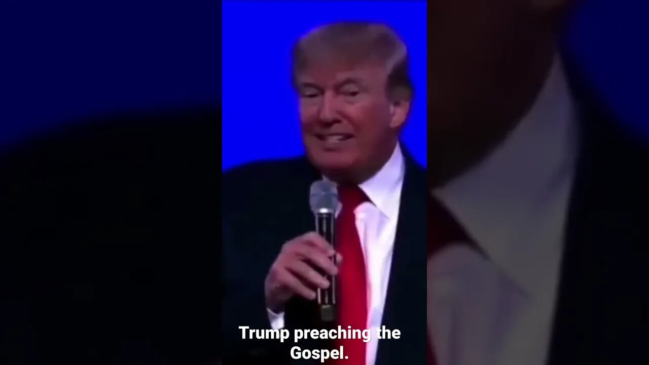 President Trump preaching the Gospel