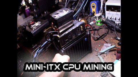 3D printed Mini-ITX CPU mining rig case self contained for Raptoreum XMR