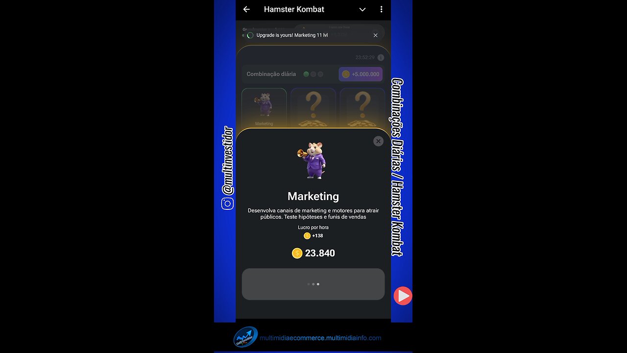Hamster 🐹 Kombat (Combinações Diárias) 16/07/24.