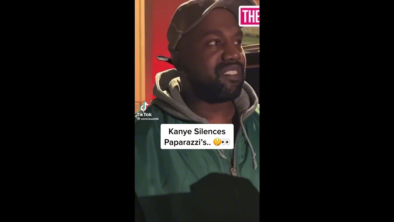 Kanye silences the paparazzi…