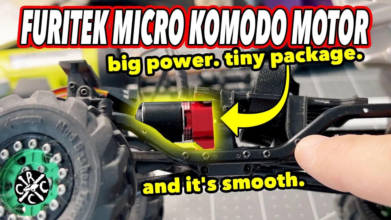 Furitek Micro Komodo Brushless Motor For The SCX24 and other Mini RCs. Big Power In A Tiny Package.