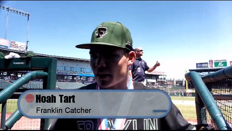 Franklin Catcher Noah Tart after Hit to Win 3a State Baseball Title