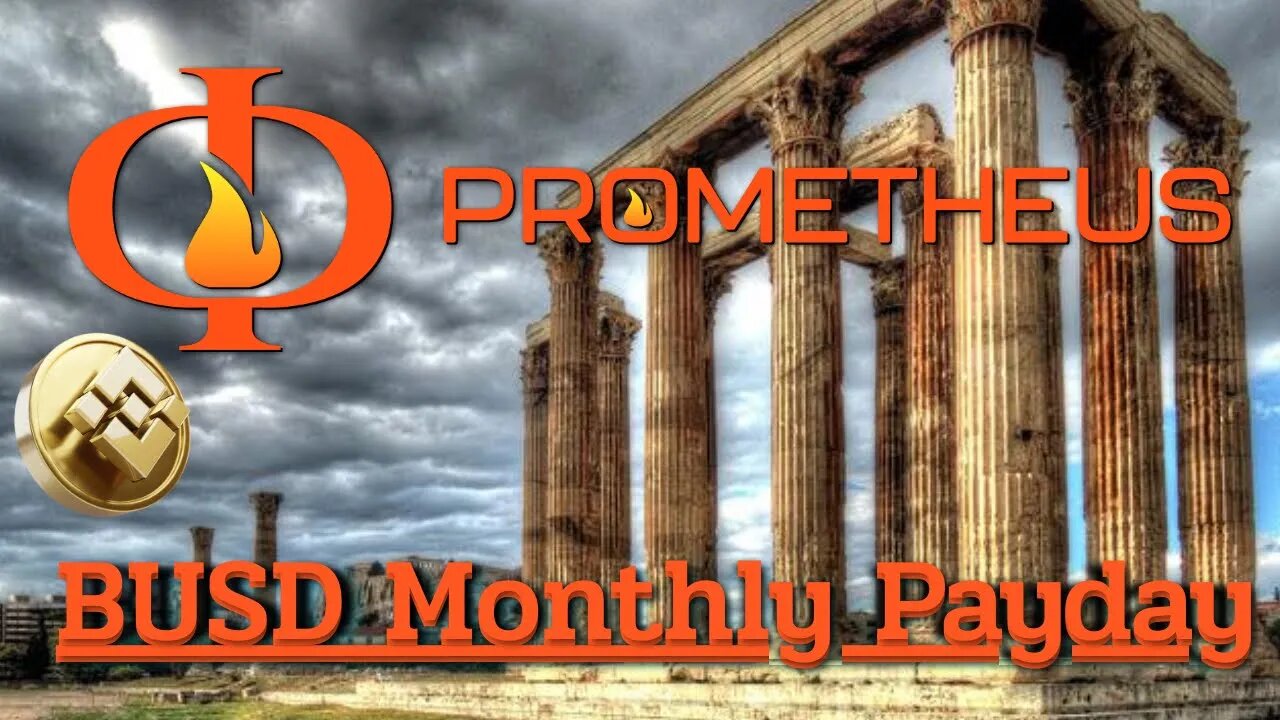 Prometheus DeFi BUSD Monthly Payday! Passive Income Detached From Market Craziness (fixed)