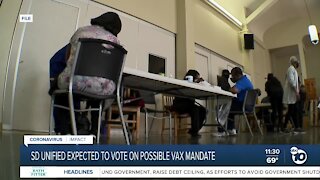 SDUSD to vote on possible vaccine mandate