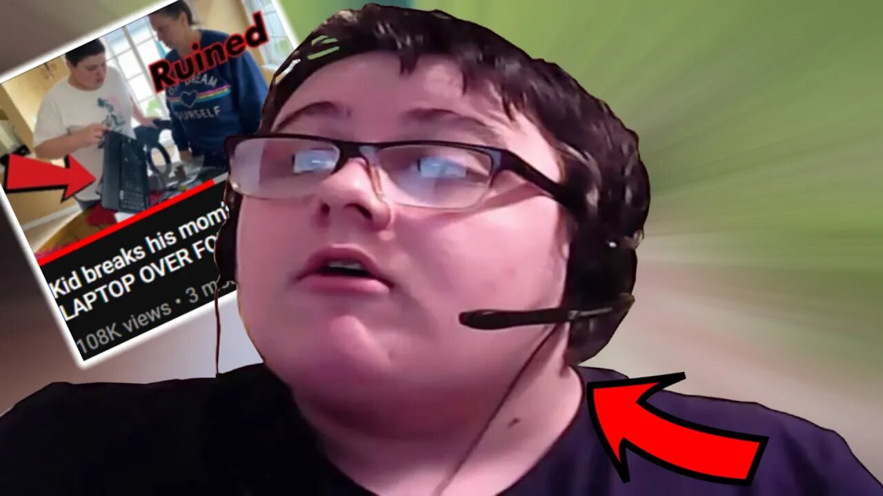 Spoiled FAT Kid Breaks His Mom's Laptop Over *FORTNITE*!