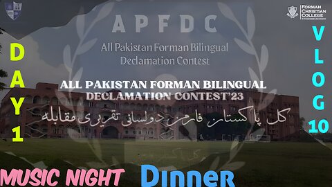 APFDC Day 1 at Fccu During Exams || vlog 10