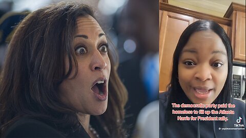 Kamala Harris support is FAKE! EXPOSED paying HOMELESS Black people to attend Atlanta Rally!