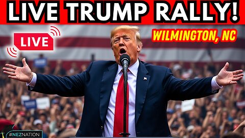 🚨LIVE TRUMP RALLY TODAY! Livestream Watch Party! Trump Rally in Wilmington, NC!