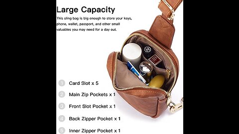 Telena Small Sling Bag for Women Leather Crossbody Fanny Packs