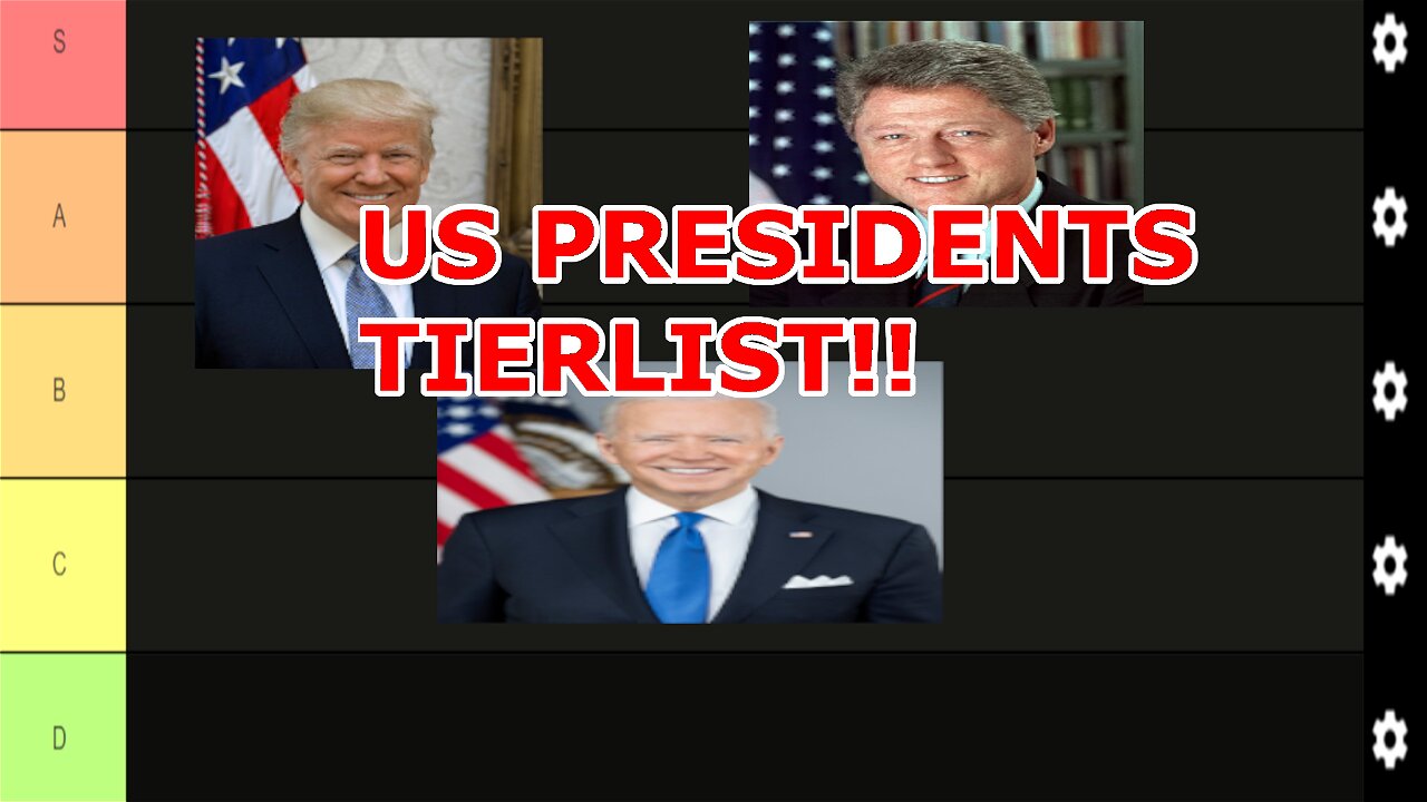 RECENT US PRESIDENTS TIERLIST!!!