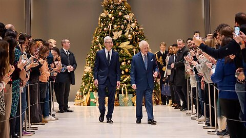 King Charles explores Apple’s UK headquarters