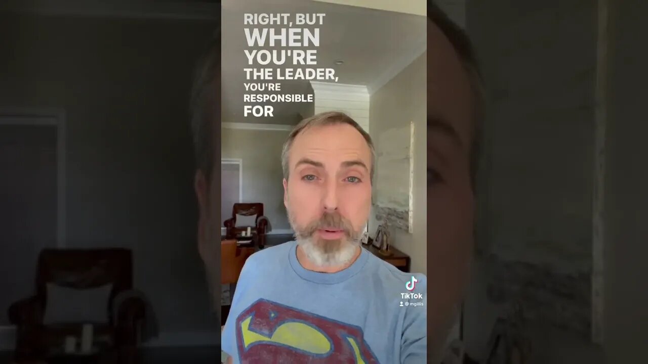 As a leader you’re charged with doing the right thing. #mattgillis