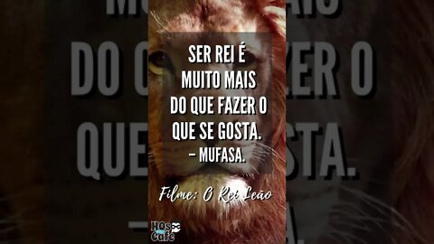 Frase do Filme O Rei Leão