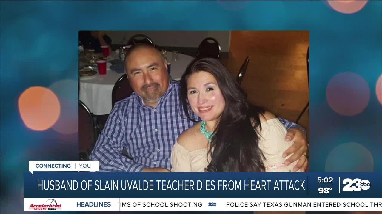 Husband of teacher killed in Texas school shooting dies from heart attack