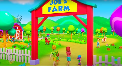 Old Farmer Joe Had A Farm +Joe's Farm Song For Kids + Nursery Rhymes and Baby Songs with Zoobees