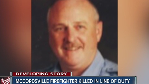 McCordsville firefighter killed in line of duty