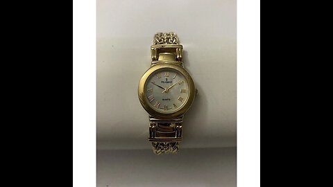 Peugeot Women's 771G Gold-Tone Genuine Diamond Bracelet Watch