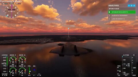 Bush Trips Pipermaster's Live broadcast (Microsoft Flight Simulator)