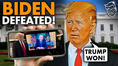 Orange Biden Makes Final Humiliation Surrender To Trump in Slurring Oval Office Speech, Trump WACHES