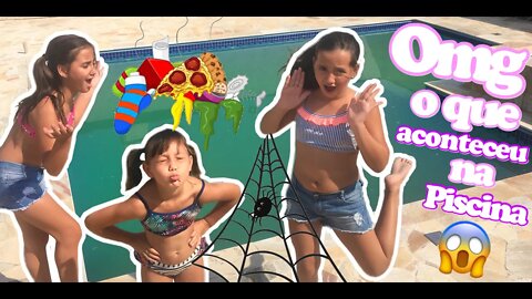 😱 ENTRAMOS NA PISCINA SUJA ? 🤢 3 irmãs demais